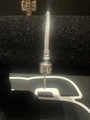 Bracelete de Prata em Trama com Fecho Retangular - Pronta Entrega