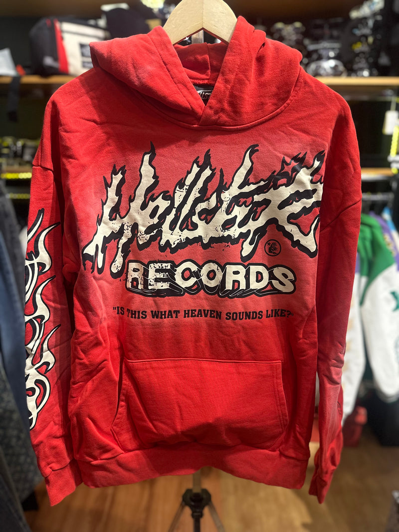 Moletom com Gorro Hellstar Records Scream Boy Vermelho - Pronta Entrega