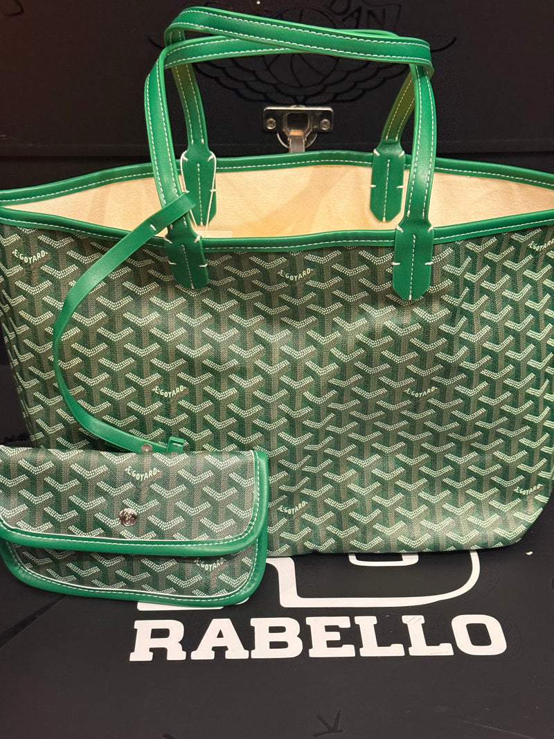 Bolsa Goyard Saint Louis PM Com Bolsa Removível Goyardine Green - Pronta Entrega