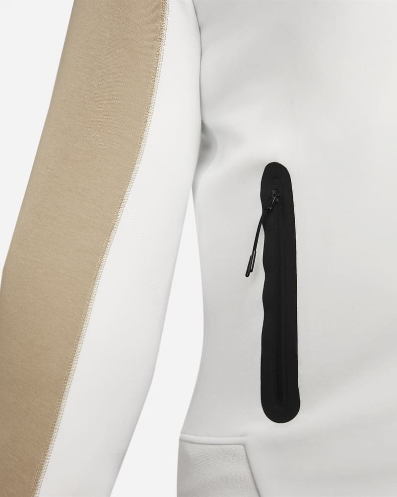 Conjunto Nike Tech Fleece Bege/Branco 2023 (New Season) - Encomenda