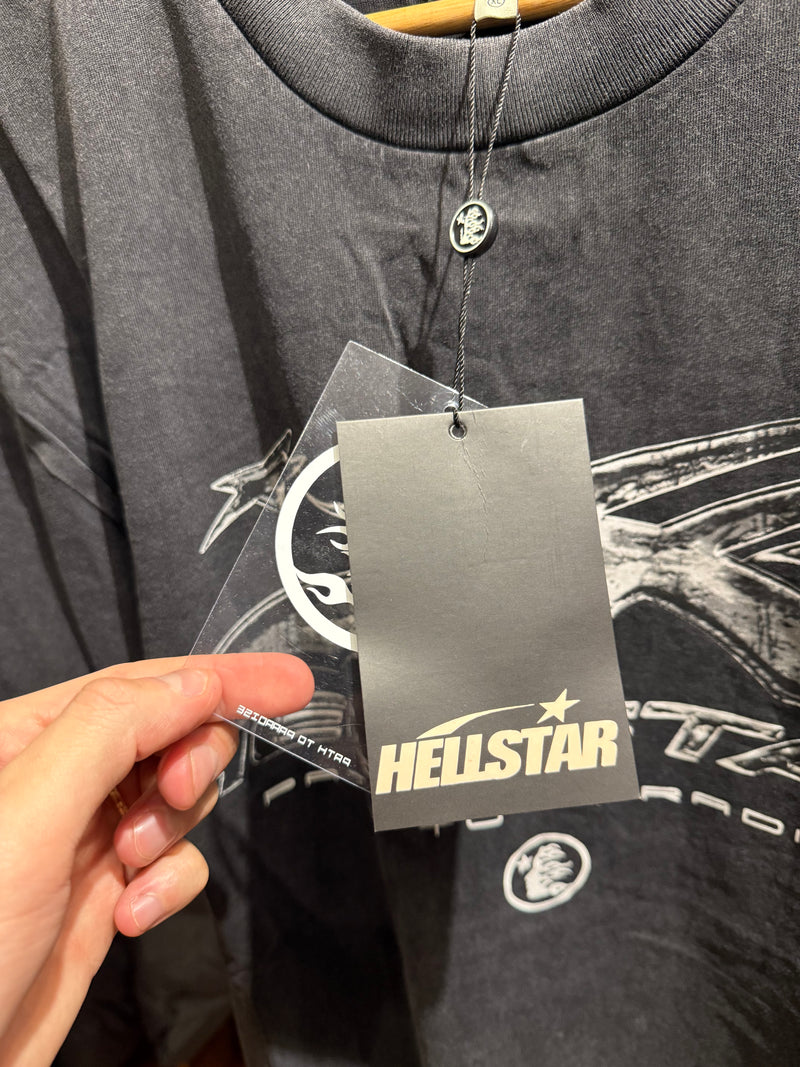 Camiseta Hellstar ‘Washed Logo’ Destonada - Pronta Entrega