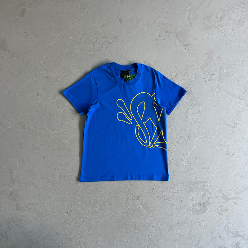 Conjunto Shorts Synaworld Azul/Amarelo - Encomenda
