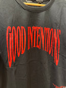 Camiseta VLONE ‘ Good Intentions’ Preta Vermelha - Pronta Entrega