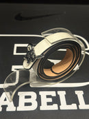 Cinto Feminino Louis Vuitton Branco Fivela “Love” 90 CM  - Pronta Entrega