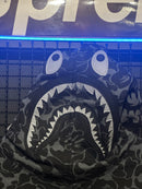 Jaqueta Bape Shark Camo Black Full Zip - Pronta Entrega