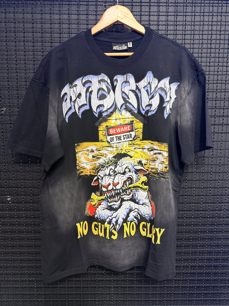Camiseta Hellstar “Beware Of The Star” Black - Pronta Entrega