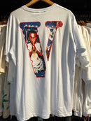 Camiseta VLONE Pop Smoke Cartoon Branca - Pronta Entrega