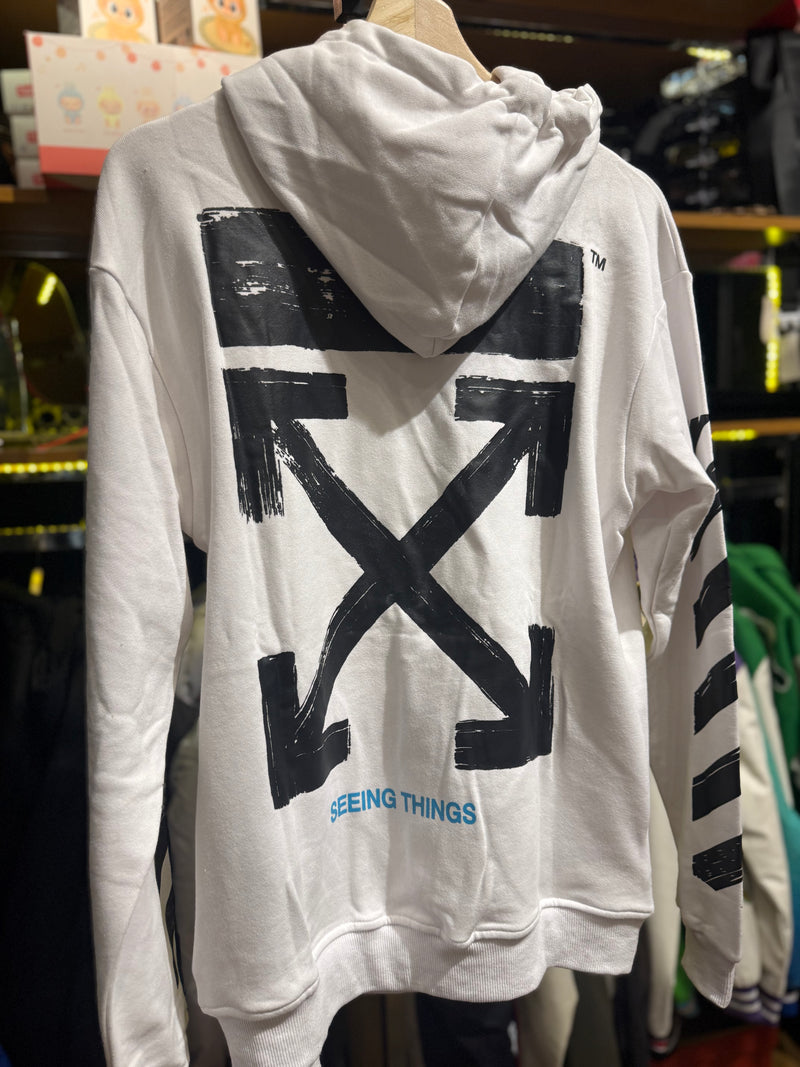 Moletom Off-White Impressionism’ Branco - Pronta Entrega