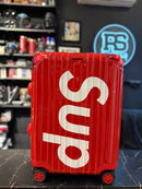 Supreme Mala de Bordo 55x40x20 Aluminium Vermelha - Pronta Entrega