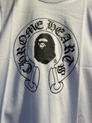 Camiseta BAPE X mulo Branco - Pronta Entrega