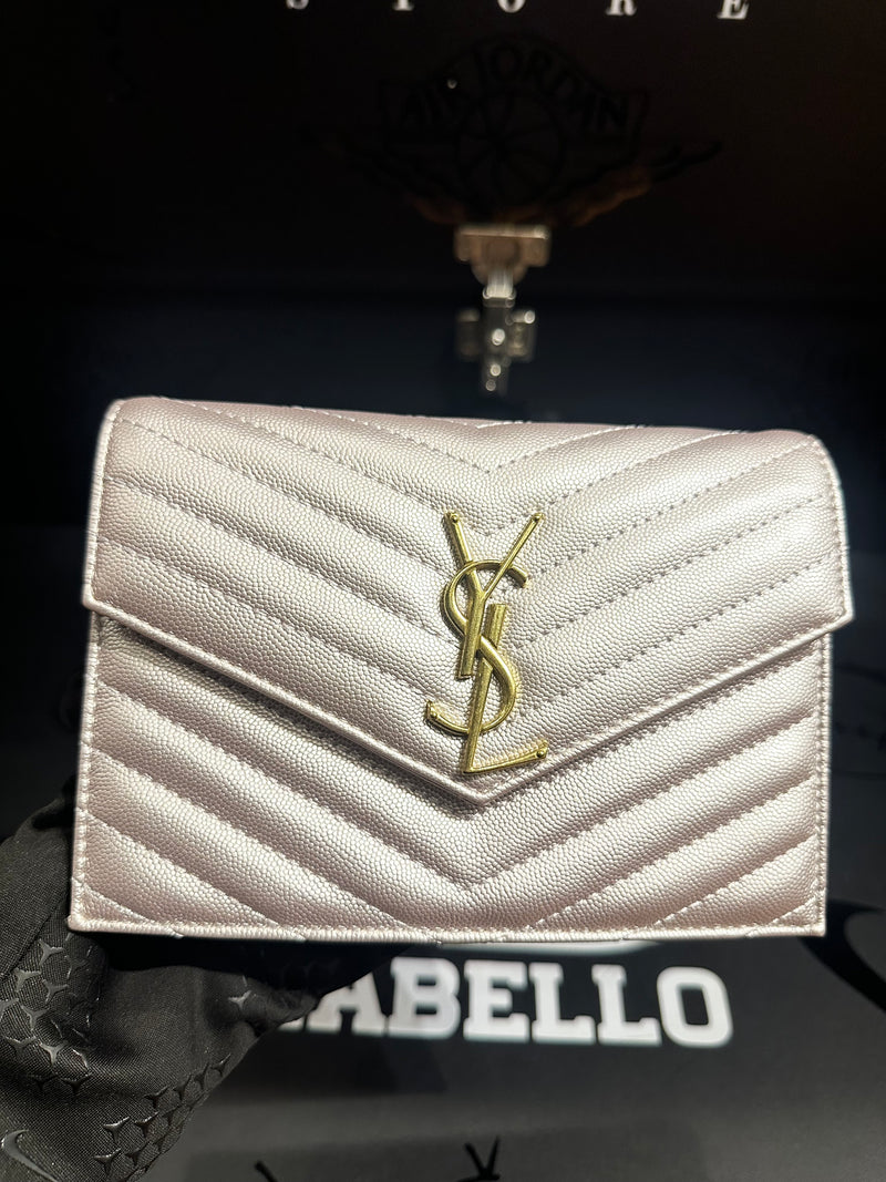 Carteira Saint Laurent Monogram Pink - Pronta Entrega