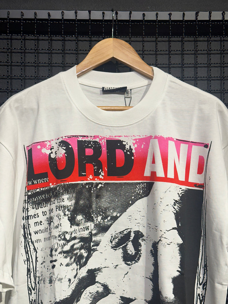 Camiseta Hellstar Jesus “Lord And Savior” White - Pronta Entrega
