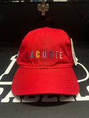 Boné Aba Curva Lacoste Color Vermelho - Pronta Entrega
