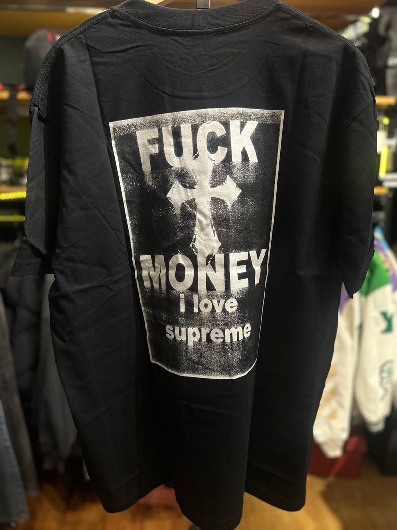 Camiseta SUPREME “Fuck Money” Preta - Pronta Entrega