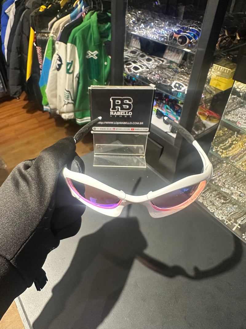 Óculos Oakley Splice Branco Lente  Prizm - Pronta Entrega