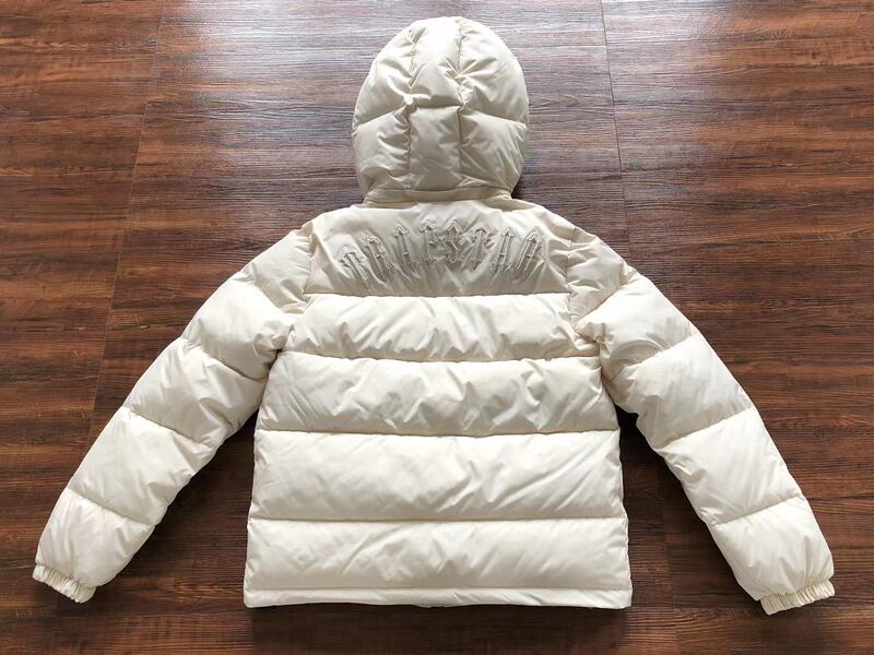 Jaqueta Puffer Trapstar Irongate Hooded Cream - Encomenda