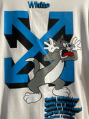 Camiseta OFF WHITE x TOM E JERRY Branca - Pronta Entrega