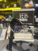 Óculos Miu Miu Redondo Armação Silver/Black Lente Purple - Pronta Entrega