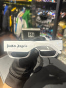Óculos Palm Angels Retangular Branco Lente Preto - Pronta Entrega