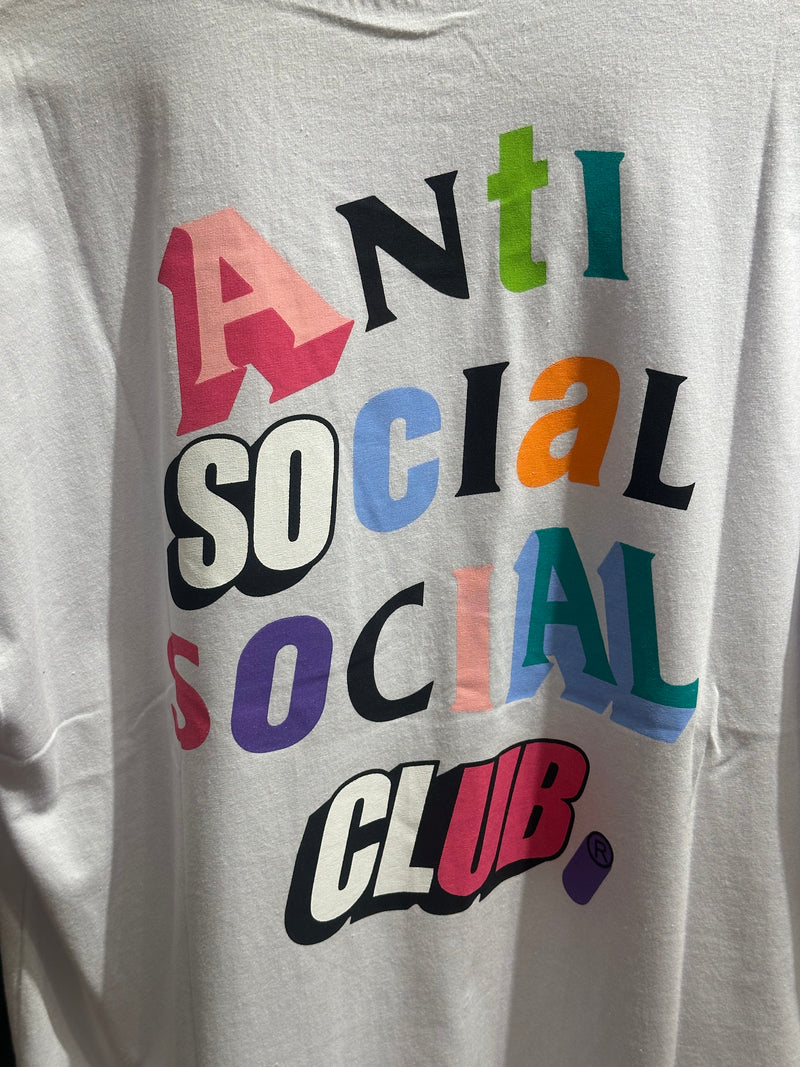 Camisa Anti Social Social Club Branca Letters - Pronta Entrega