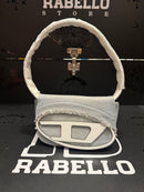 Bolsa Diesel Feminina 1DR Crossbody Couro Azul Claro - Pronta Entrega