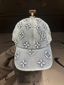 Boné Louis Vuitton Jeans Blue Aba Curva - Pronta Entrega