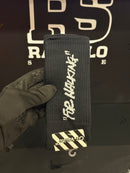 Meia Off White “For Walking” Cano Alto Black - Pronta Entrega