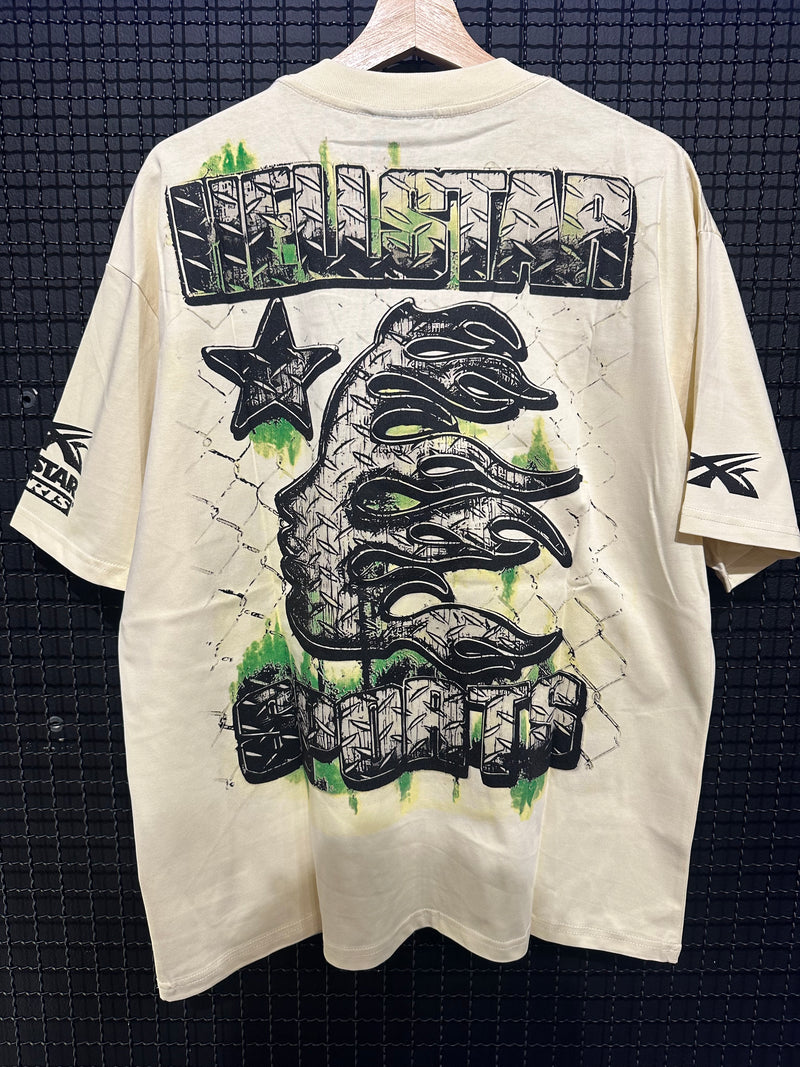 Camiseta Hellstar “Path to Paradise” Bege - Pronta Entrega