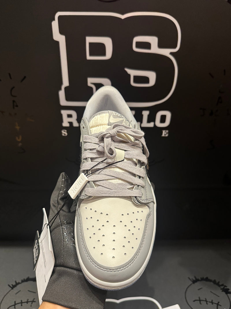 Tênis Nike Air Jordan 1 Low X Dior Grey - Pronta Entrega