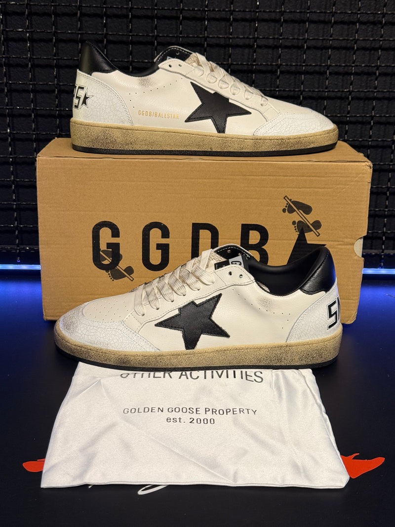 Tênis Golden Goose Ball Star White Black - Pronta Entrega