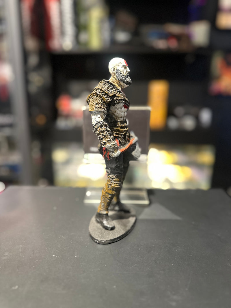 Boneco de Resina God Of War 4 Kratos 22cm Resina - Pronta Entrega