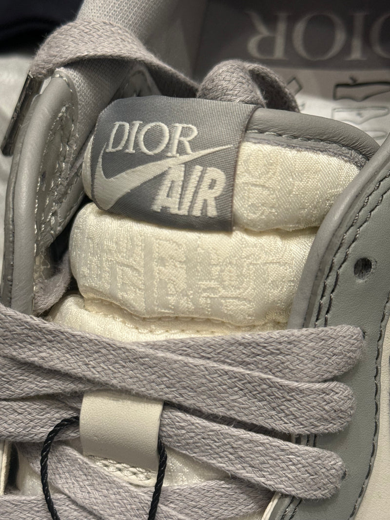 Tênis Nike Air Jordan 1 Low X Dior Grey - Pronta Entrega