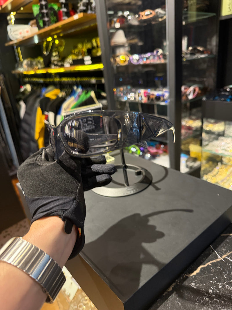Óculos Prada Eyewear Cinza Lente Transparente  - Pronta Entrega