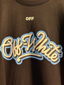 Camiseta OFF WHITE Bulls Preta Azul - Pronta Entrega