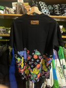 Camiseta Louis Vuitton Preta Multicolor - Pronta Entrega