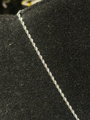 Corrente Slim Pingente Cruz Cravejado Prata 40 CM - Pronta Entrega