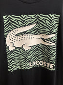 Camisa Lacoste Black Logo White/Green - Pronta Entrega