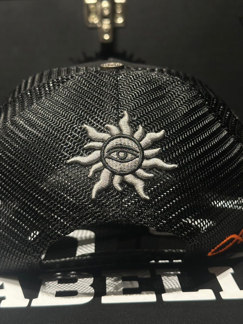 Boné Aba Curva Trucker Godspeed Forever Black/Green/Orange - Pronta Entrega