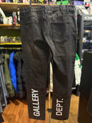 Calça Gallery Dept. Jeans Preto Lavado Logo Costas - Pronta Entrega