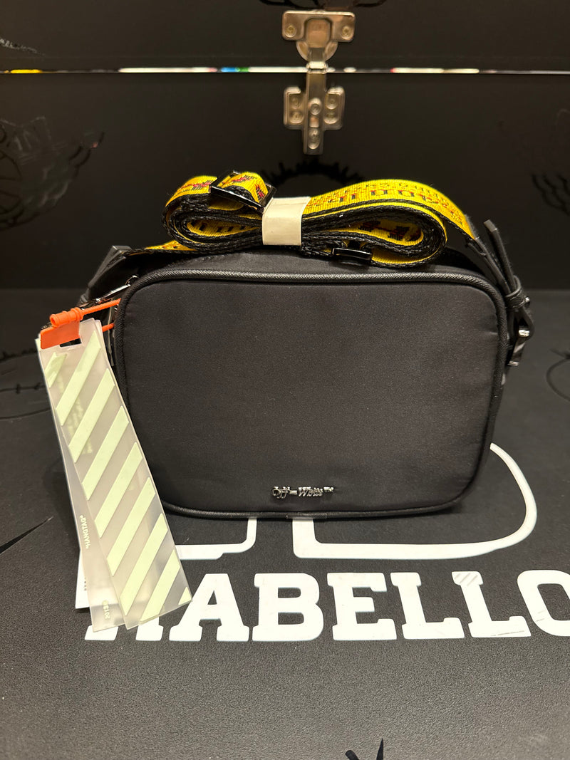 Bolsa Off-White Cross Body Transversal Industrial Preto - Pronta Entrega