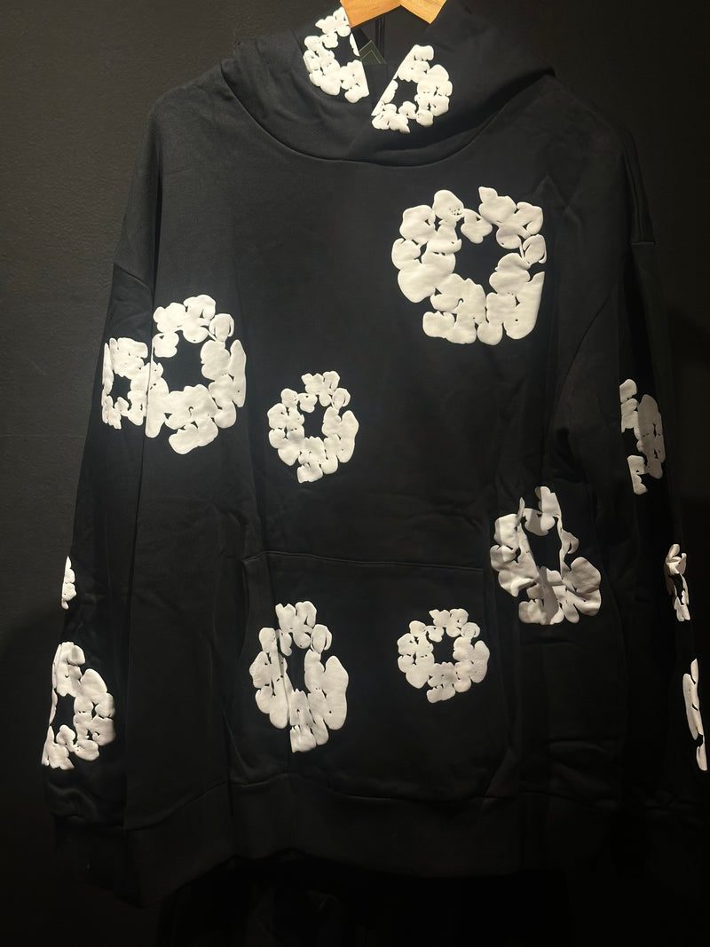 Conjunto Denim Tears Black/White Moletom + Calça - Pronta Entrega