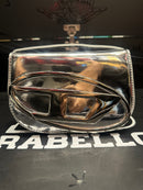 Bolsa Diesel Feminina 1DR Crossbody Couro Silver - Pronta Entrega