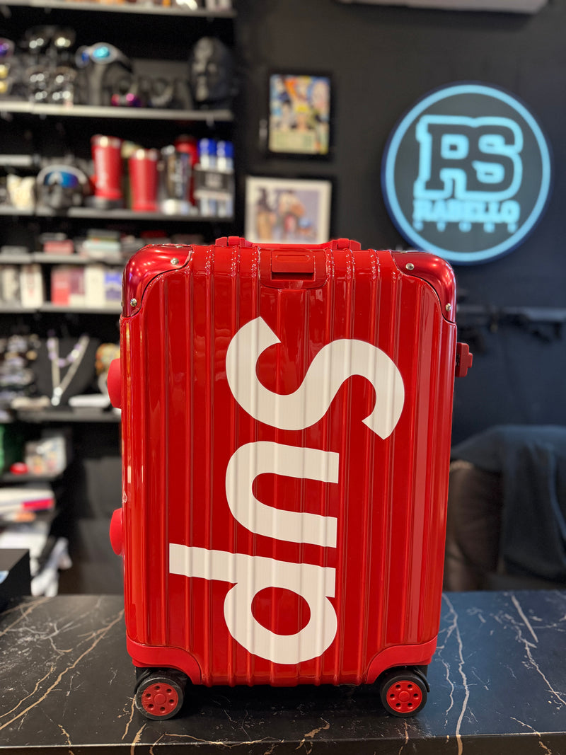 Supreme Mala de Bordo 55x40x20 Aluminium Vermelha - Pronta Entrega