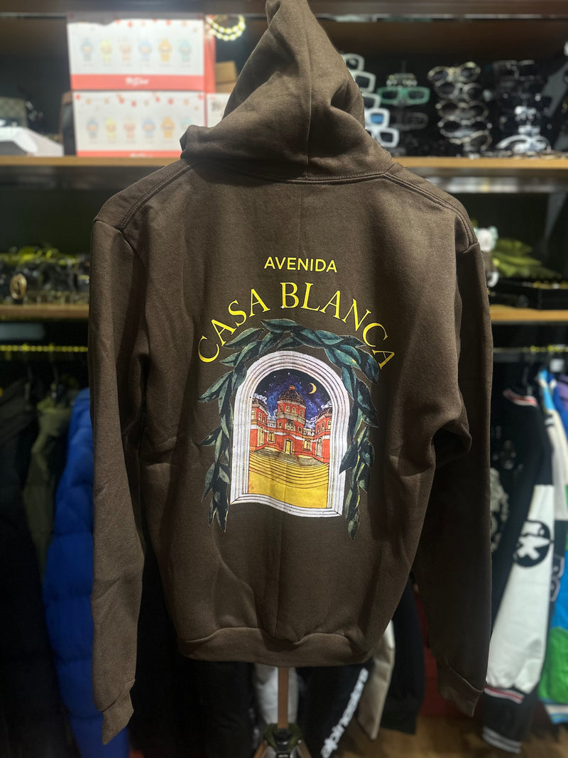 Moletom Com Gorro Casablanca Avenida Marrom - Pronta Entrega