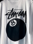 Camiseta STUSSY 8 Ball Branca - Pronta Entrega