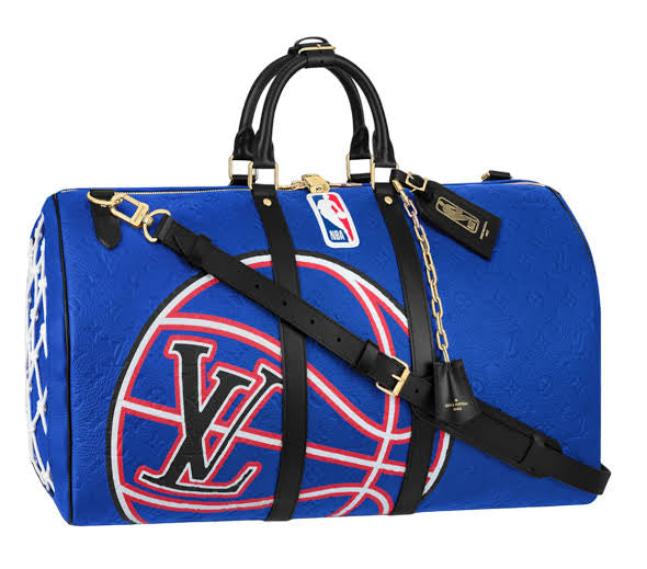 Louis Vuitton Keepall Bandouliere 55 NBA LV Blue Basketball Weekend Travel Bag - Encomenda