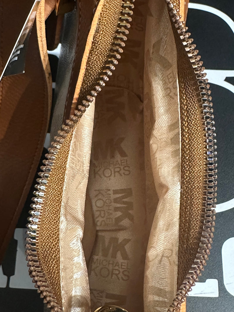 Bolsa Michael Kors MK Logo Premium Bege - Pronta Entrega
