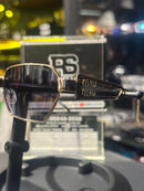 Óculos Miu Miu Retangular Armação Gold Lente Fume - Pronta Entrega