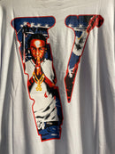 Camiseta VLONE x POP SMOKE  Branca - Pronta Entrega