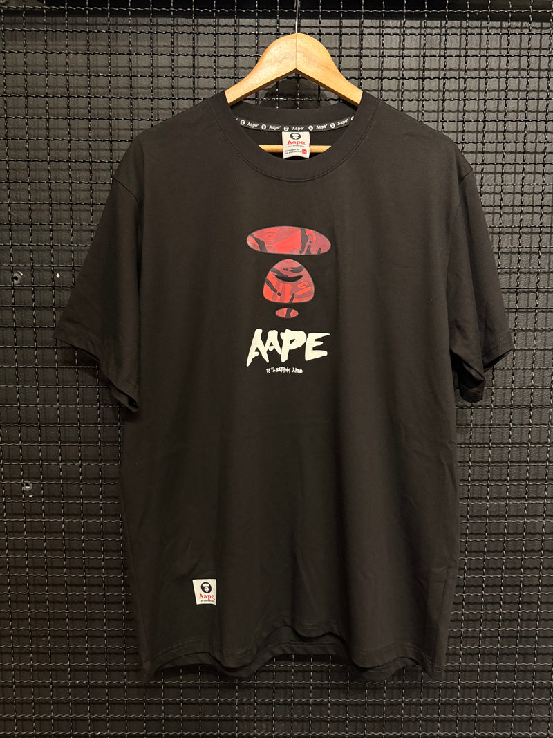 Camiseta AAPE by A Bathing Ape Black Red - Pronta Entrega